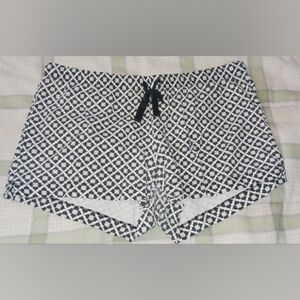 Joe Fresh Black and White Patterned Shorts